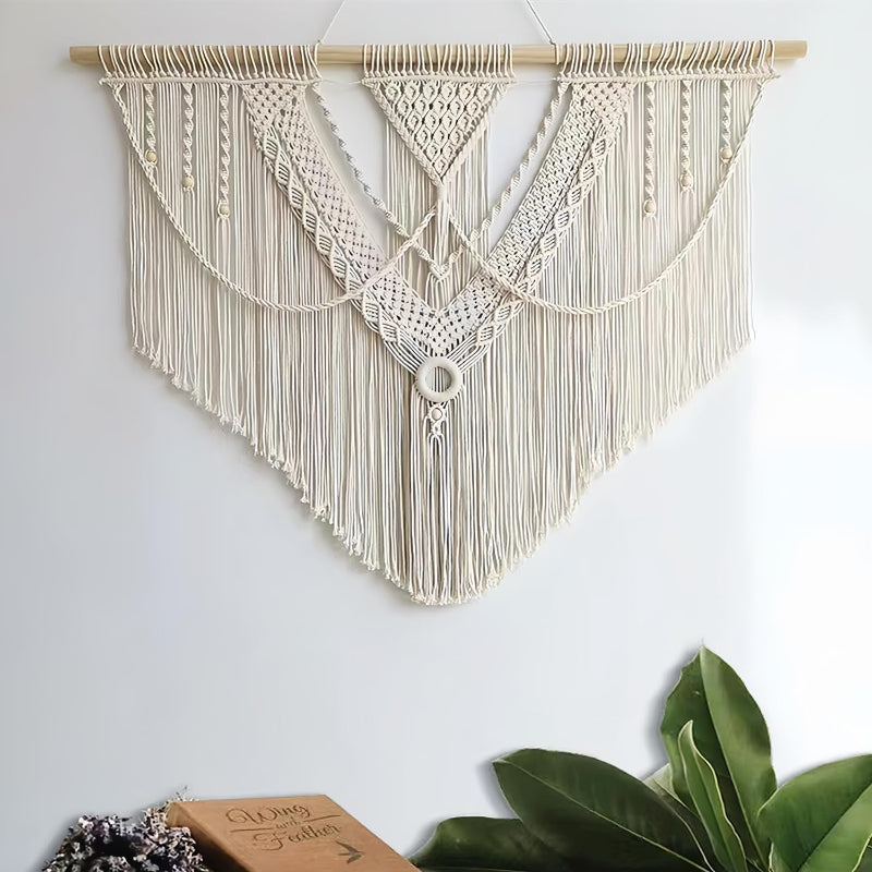 Boho Macrame Wall Decor Handmade Woven Tapestry