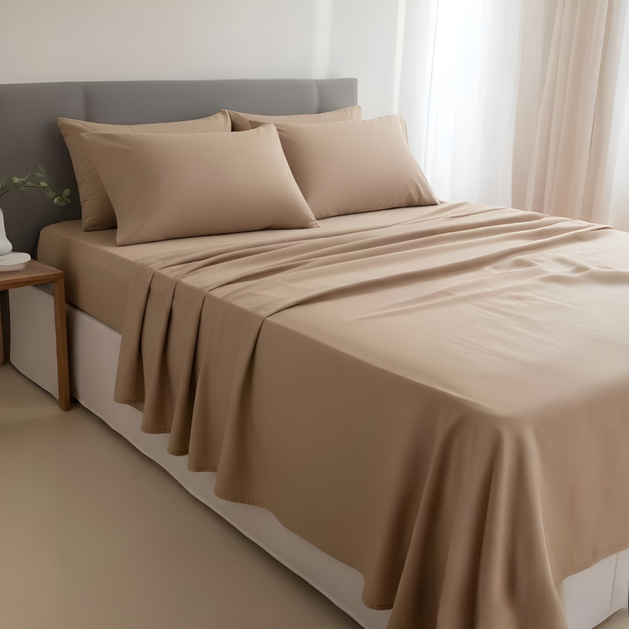 Buttery Soft Bamboo BedsheetsEffortless Deep Pocket Fitted Sheet Bedding Set - Image 2