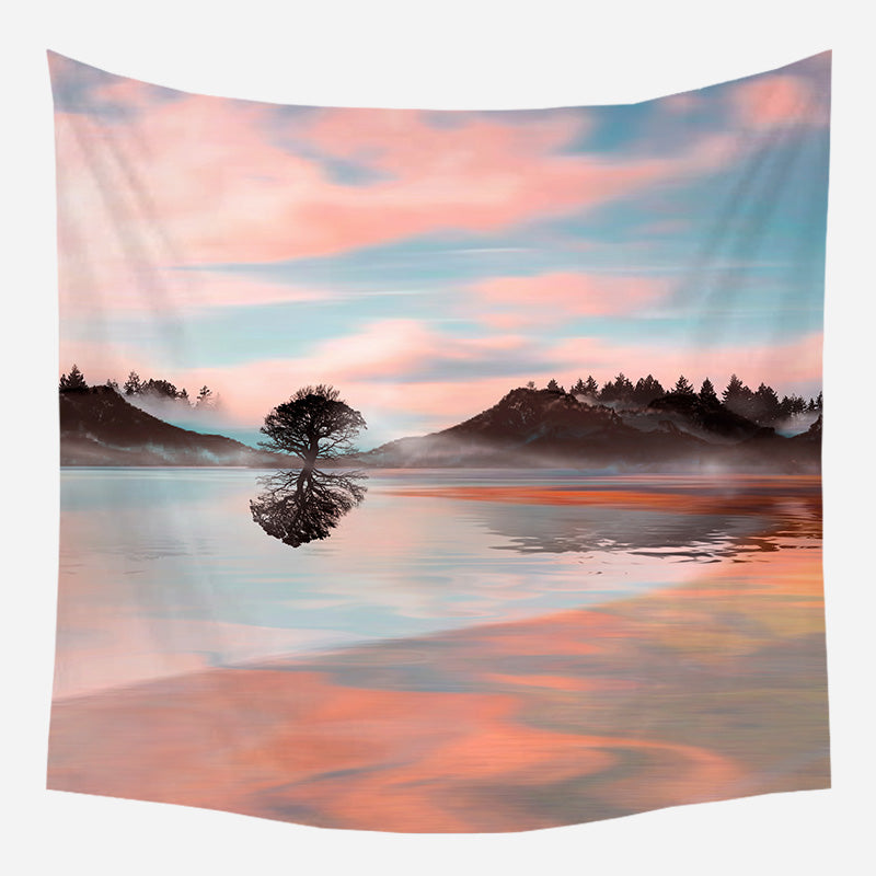Pink Lava Lake Tapestry