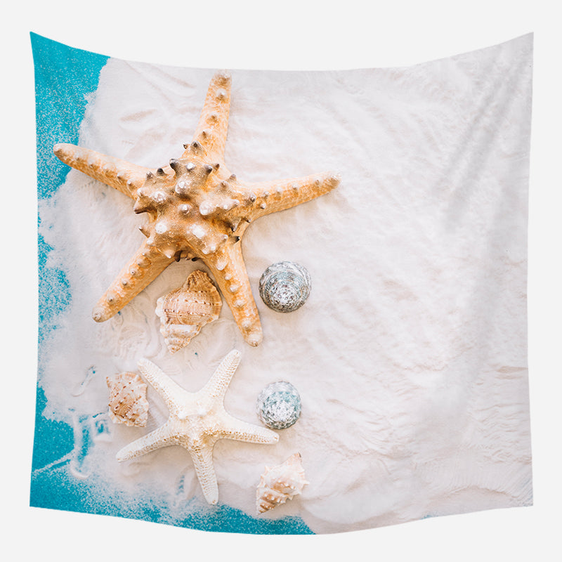Starfish On Sand Tapestry