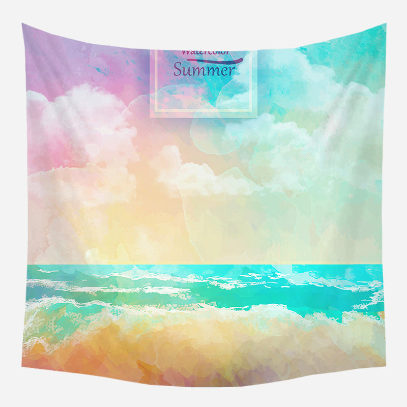 Colorful Sky Tapestry Wall Hanging Tapis Cloth