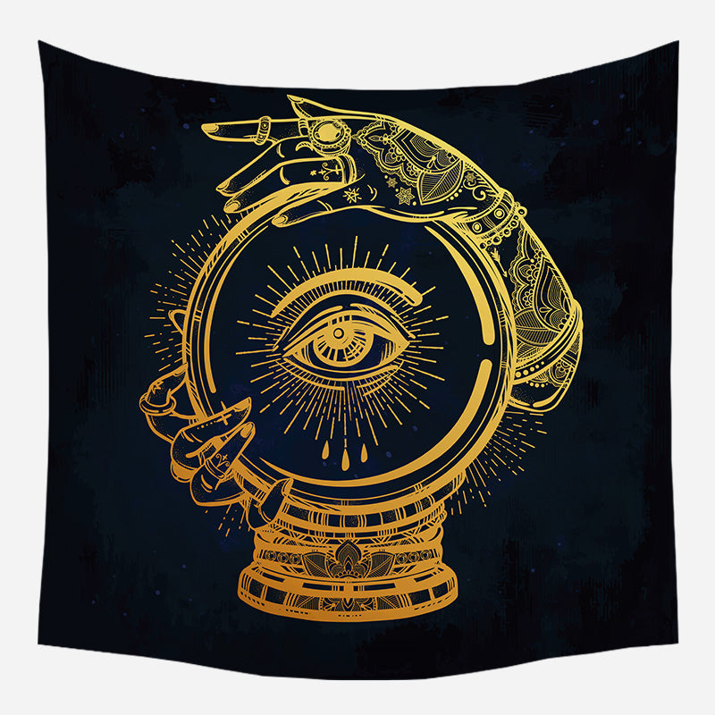 Gypsy's Hand On Ball Tapestry Wall Hanging Tapis Cloth