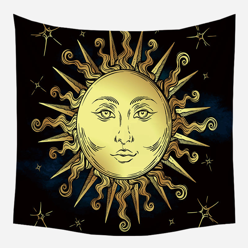 Beautiful Sun Tapestry Wall Hanging Tapis Cloth