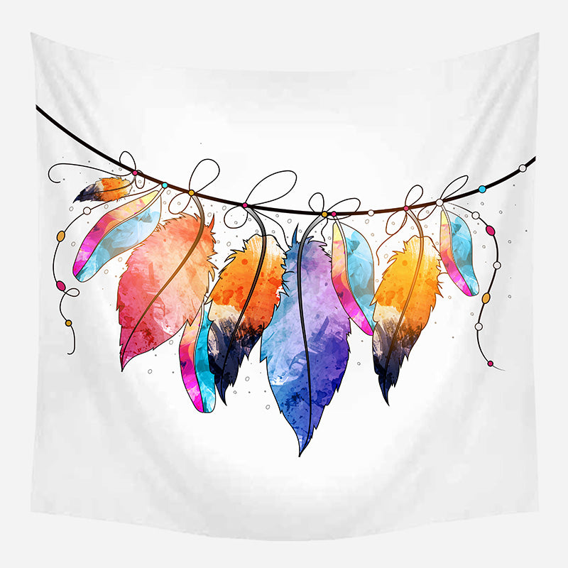 Colorful Leaves Tapestry Wall Hanging Tapis Cloth