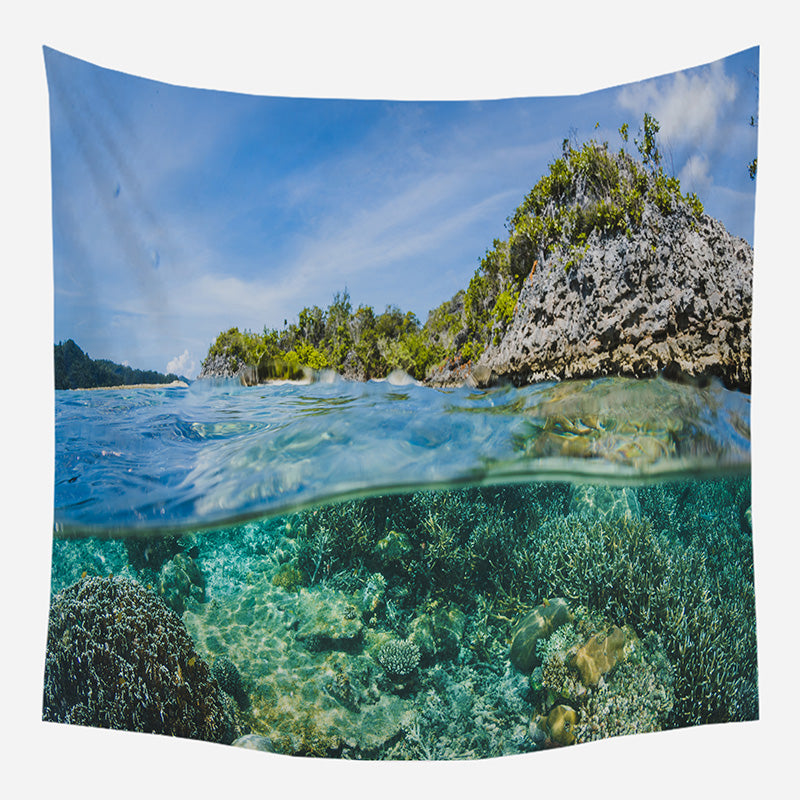 Under Sea View Tapestry Wall Hanging Tapis Cloth