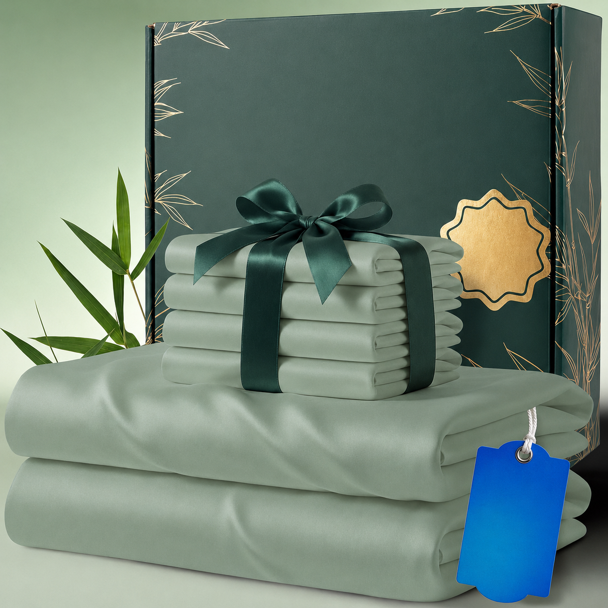Pack Of 6 Ultra Soft Bamboo Cooling Bedsheet Set With Pillowcases