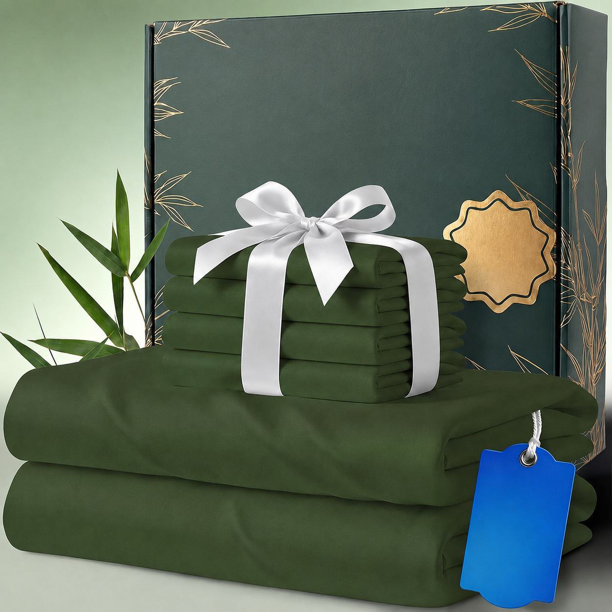 Pack Of 6 Ultra Soft Bamboo Cooling Bedsheet Set With Pillowcases