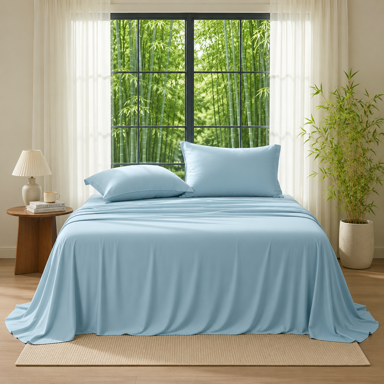 Bamboo Cooling Deep Pocket Bed Sheet Set