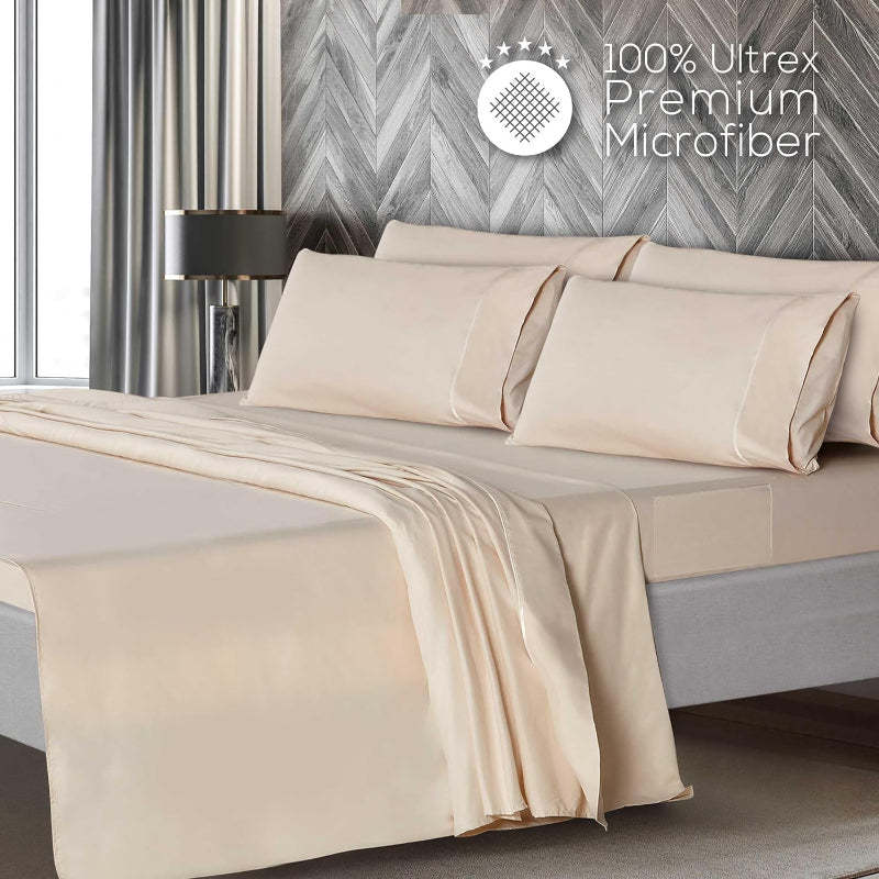 Wrinkle Resistant Deep Pocket Bed Sheets Set