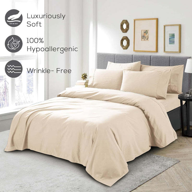 Wrinkle Resistant Deep Pocket Bed Sheets Set