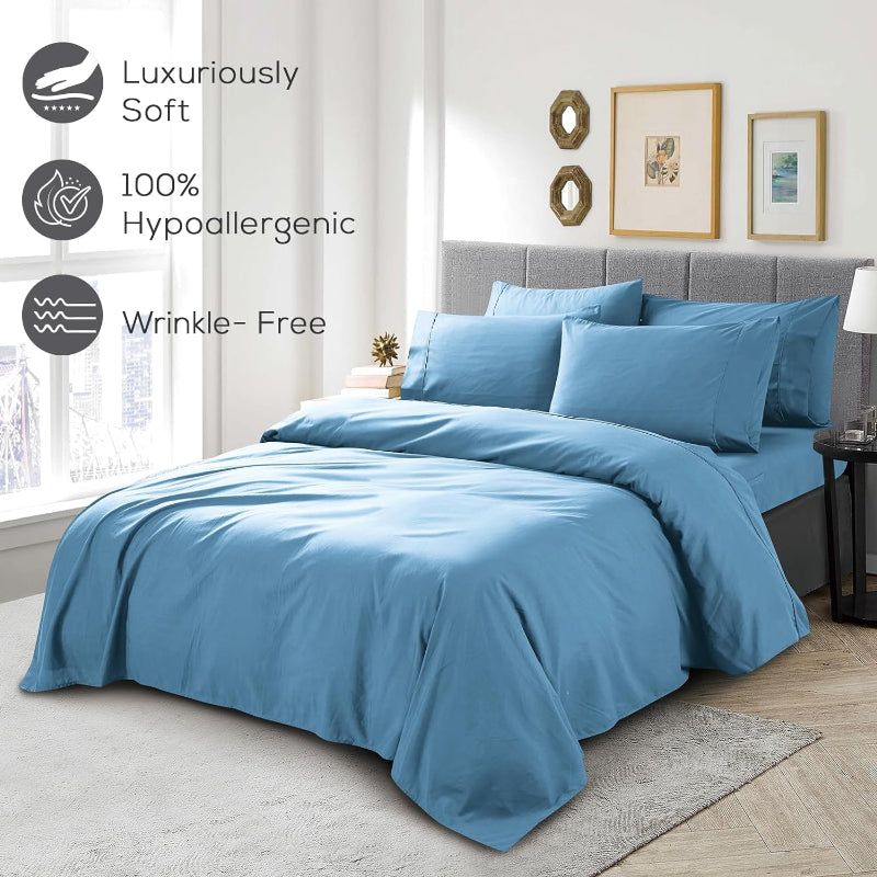 Wrinkle Resistant Deep Pocket Bed Sheets SetWrinkle Resistant Deep Pocket Bed Sheets Set - Image 20