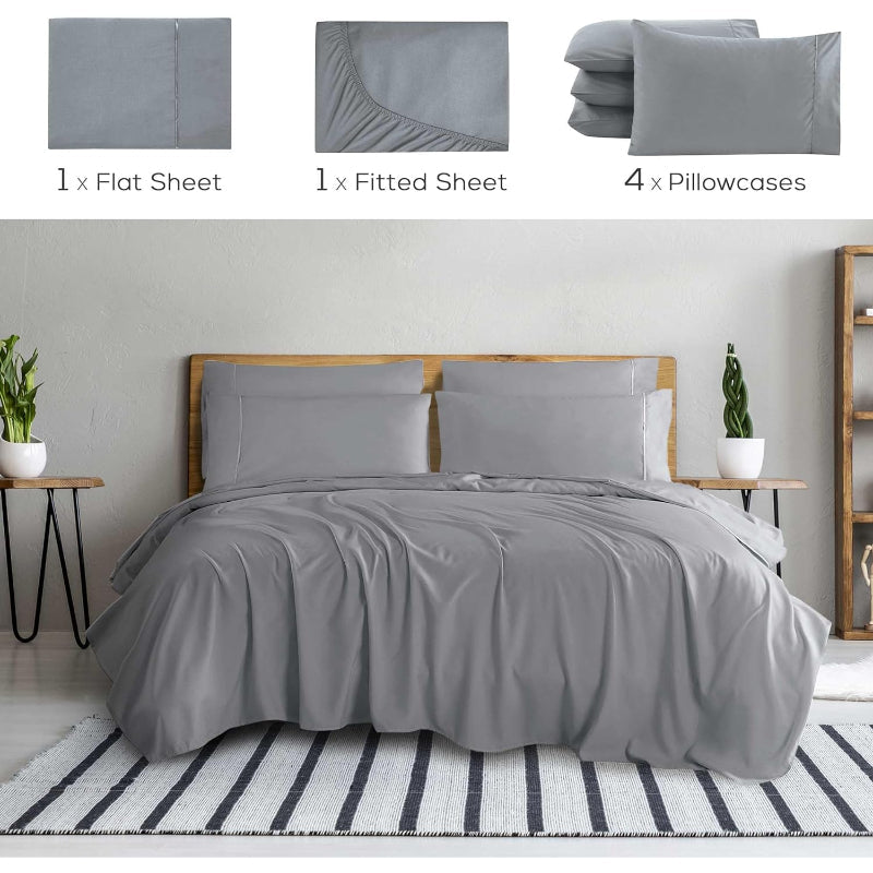 Wrinkle Resistant Deep Pocket Bed Sheets SetWrinkle Resistant Deep Pocket Bed Sheets Set - Image 22