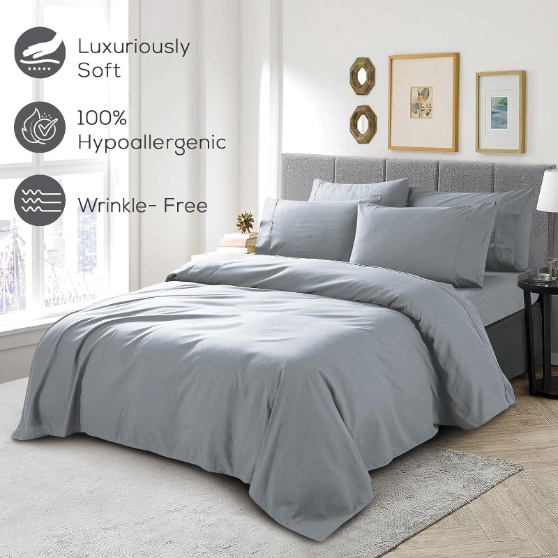 Wrinkle Resistant Deep Pocket Bed Sheets SetWrinkle Resistant Deep Pocket Bed Sheets Set - Image 25