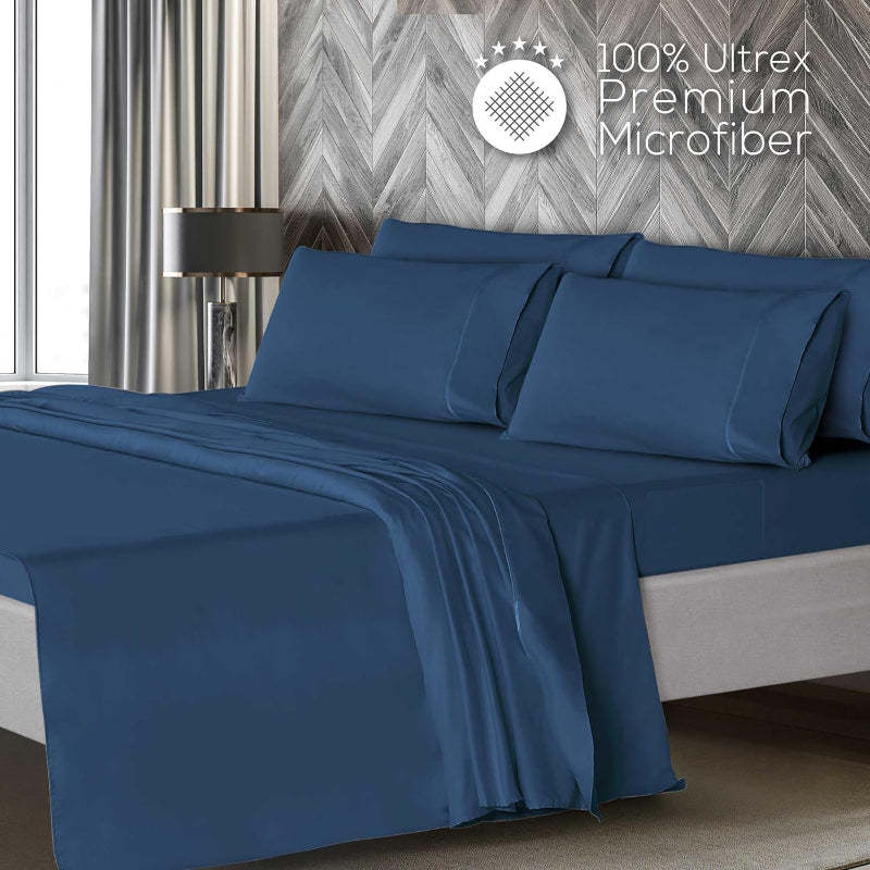 Wrinkle Resistant Deep Pocket Bed Sheets Set