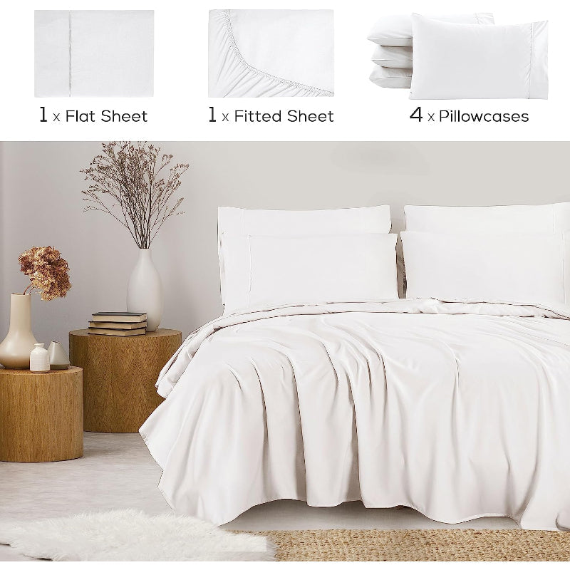Wrinkle Resistant Deep Pocket Bed Sheets SetWrinkle Resistant Deep Pocket Bed Sheets Set - Image 40