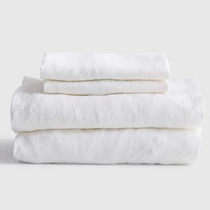 European Linen Fitted Sheet Set