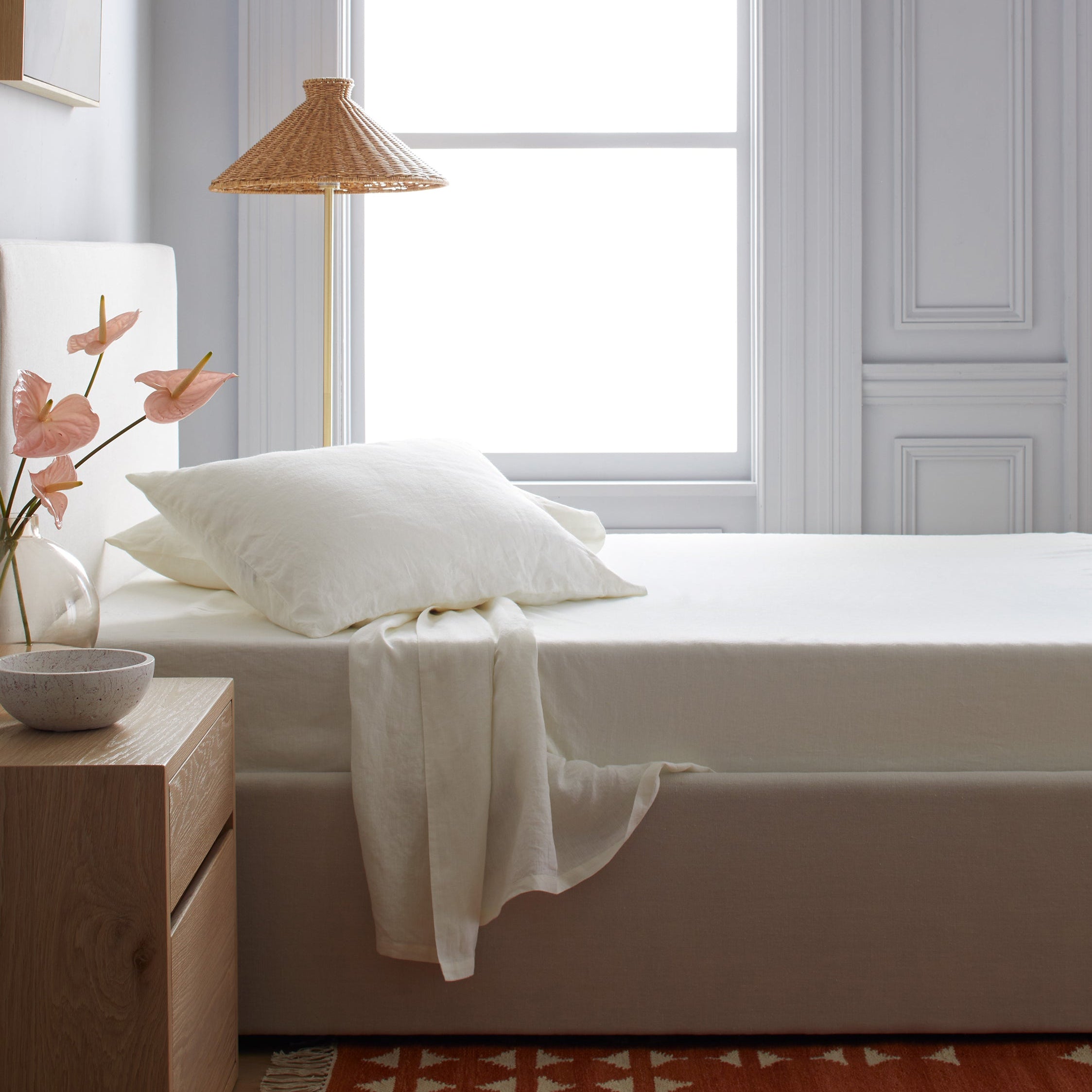 European Linen Fitted Sheet Set