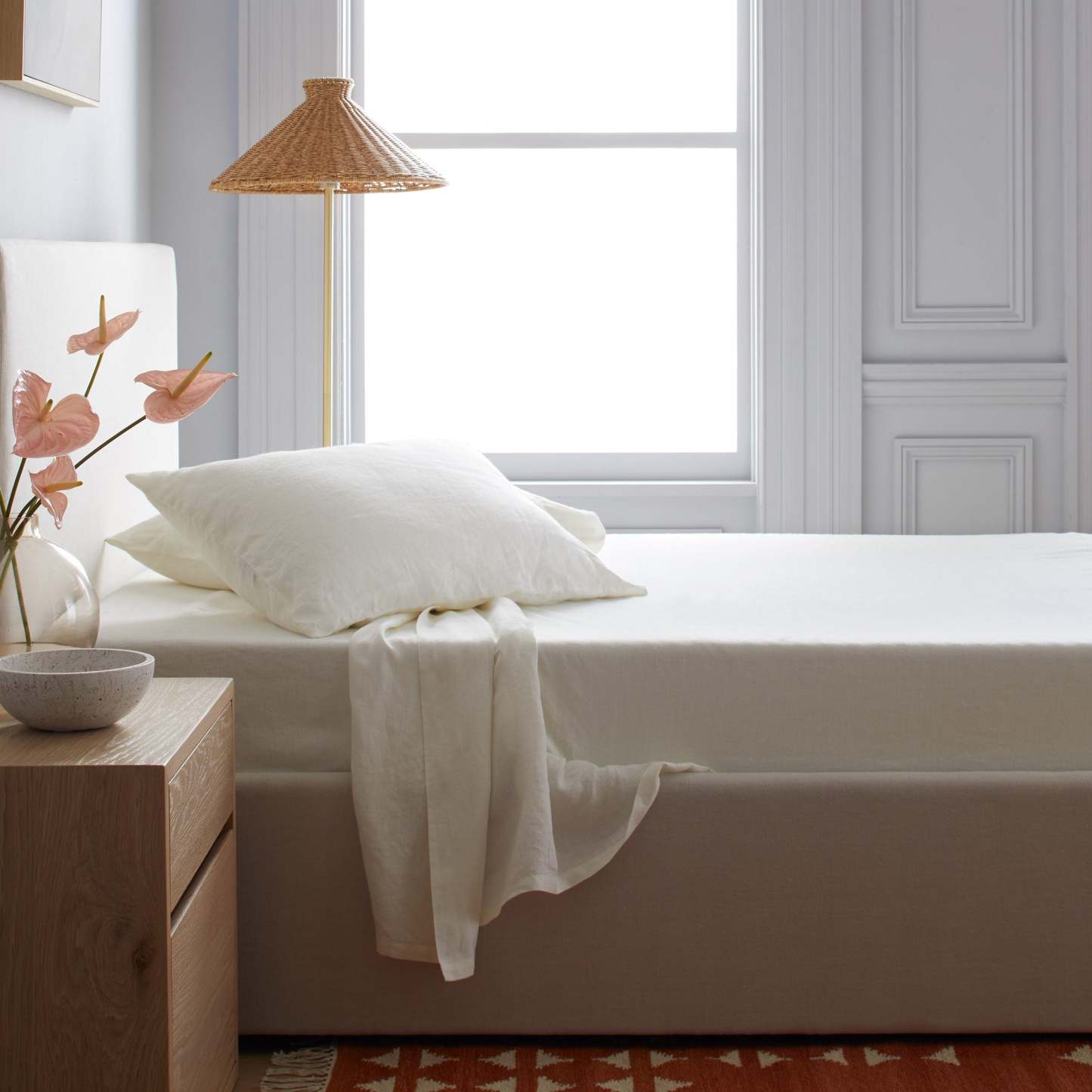 European Linen Fitted Sheet Set