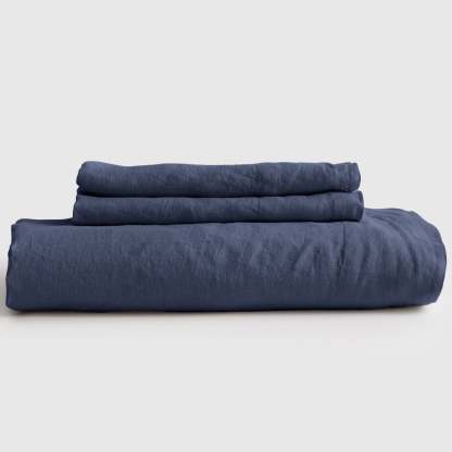 European Flax Linen Fitted Sheet Set
