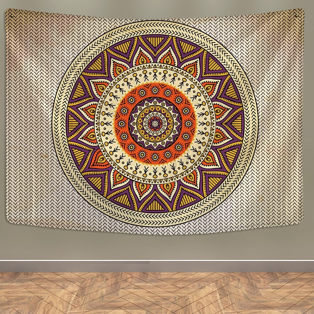 Mandala Style Art Tapestry Wall Hanging Tapis Cloth