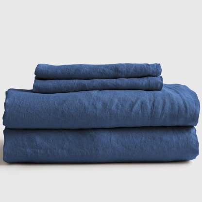 European Flax Linen Fitted Sheet Set