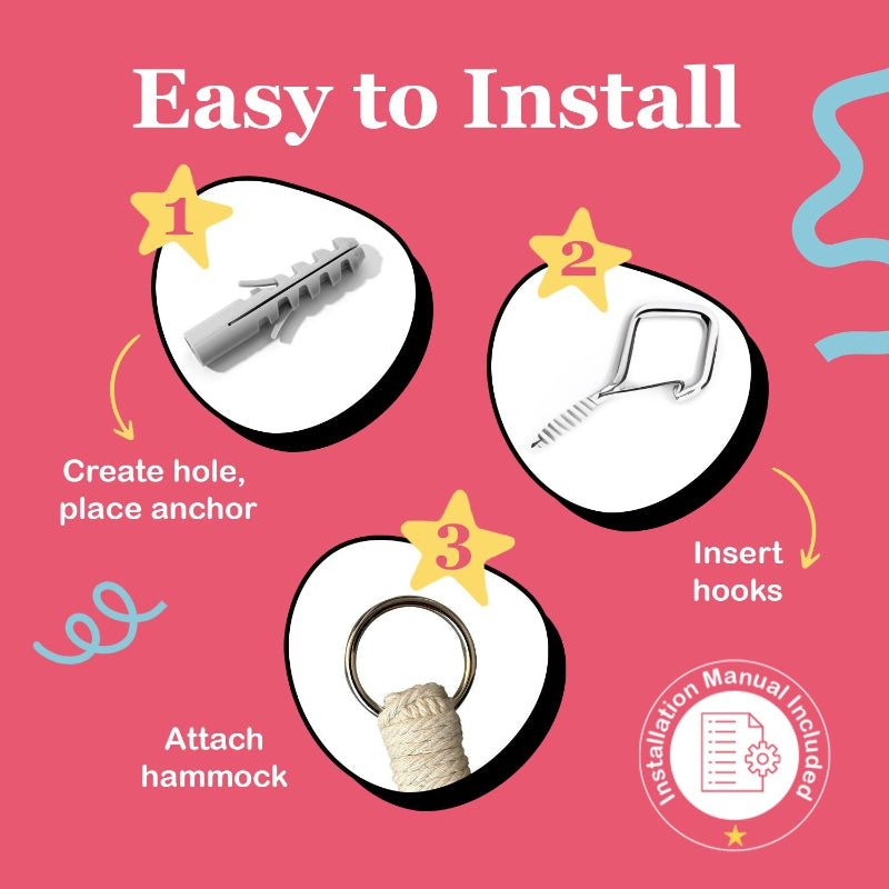 Macrame Stuffed Animal Hammock With LED String LightsMacrame Stuffed Animal Hammock With LED String Lights - Image 3