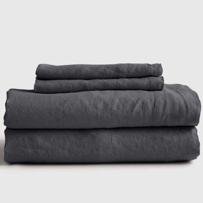 European Flax Linen Fitted Sheet Set