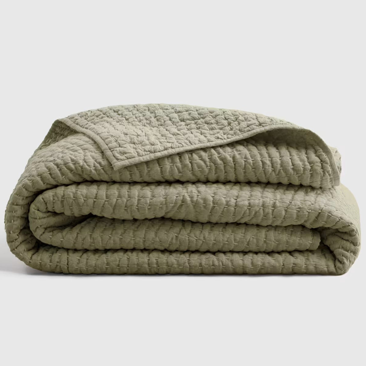 European Linen Cotton Stitch QuiltEuropean Linen Cotton Stitch Quilt - Image 8