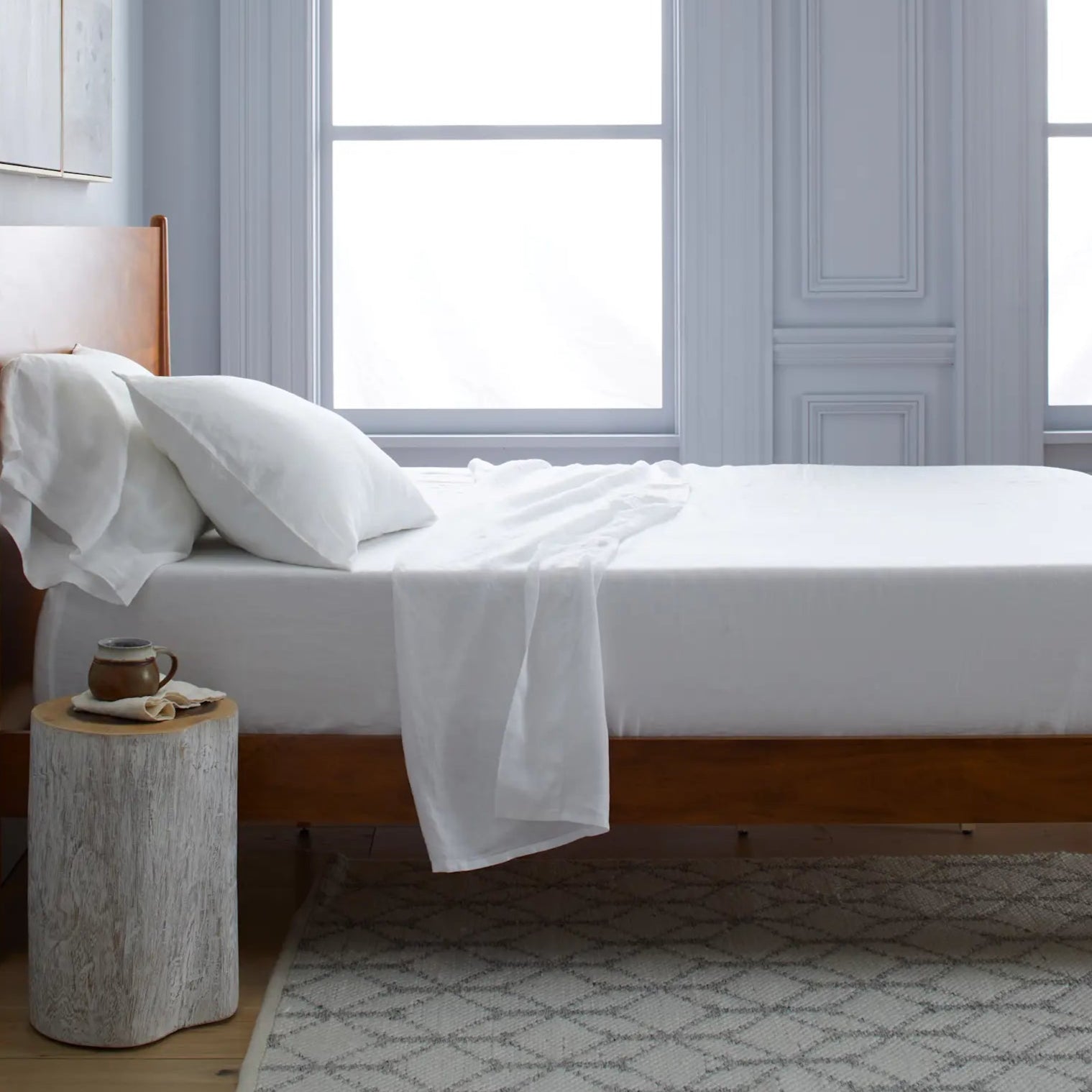 European Linen Fitted Sheet Set