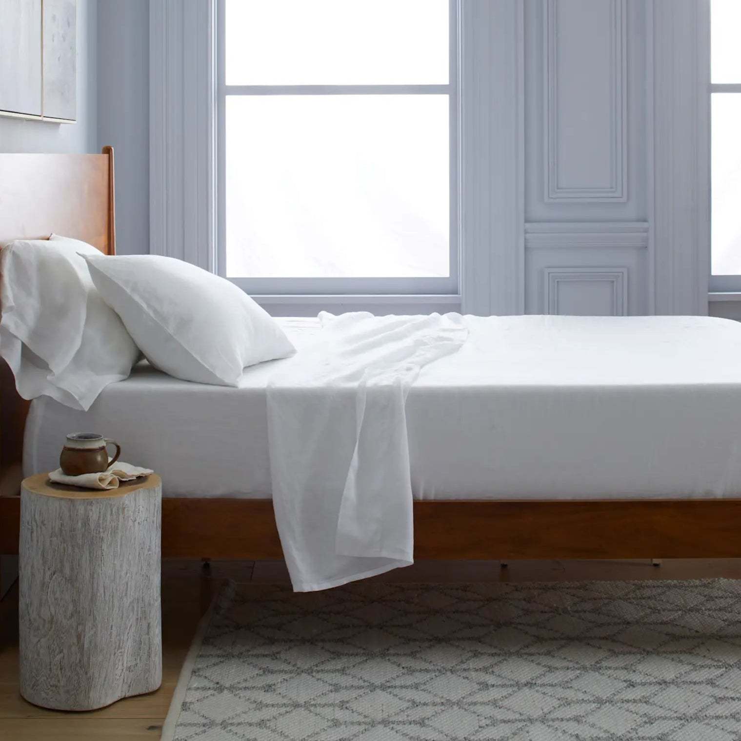 European Linen Fitted Sheet Set