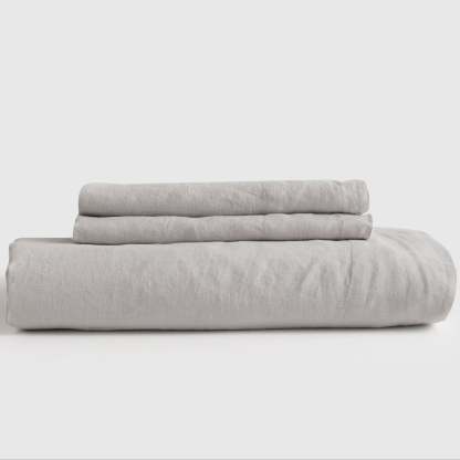European Flax Linen Fitted Sheet Set