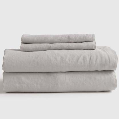European Flax Linen Fitted Sheet Set