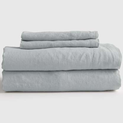 Washed Linen Fitted Sheet Set