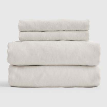 European Linen Fitted Sheet Set