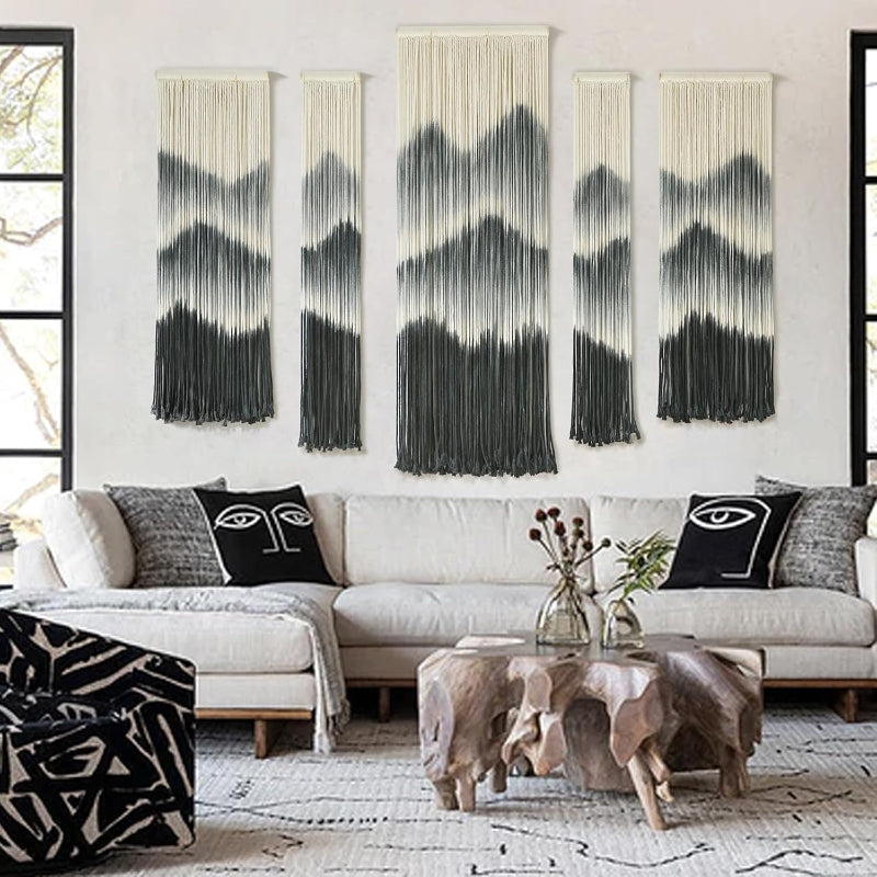 Macrame Dip Dyed Tapestry – Handmade Boho Wall HangingMacrame Dip Dyed Tapestry – Handmade Boho Wall Hanging - Image 13