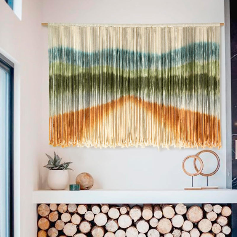 Macrame Dip Dyed Tapestry – Handmade Boho Wall HangingMacrame Dip Dyed Tapestry – Handmade Boho Wall Hanging - Image 6