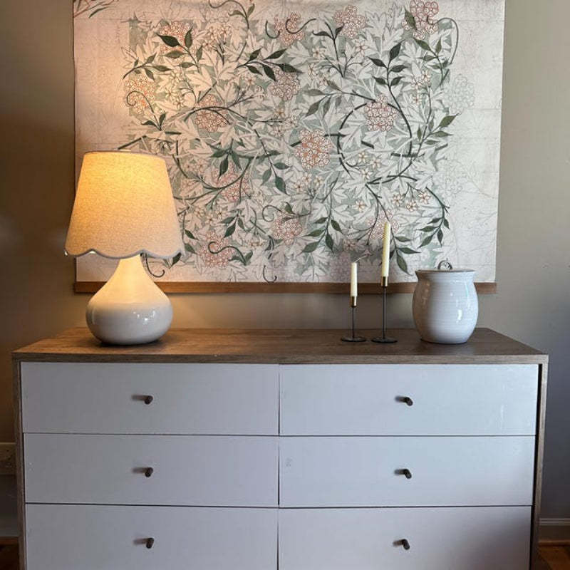 Oversized Wall Art Botanical Textile Canvas Vintage Inspired Tapestry