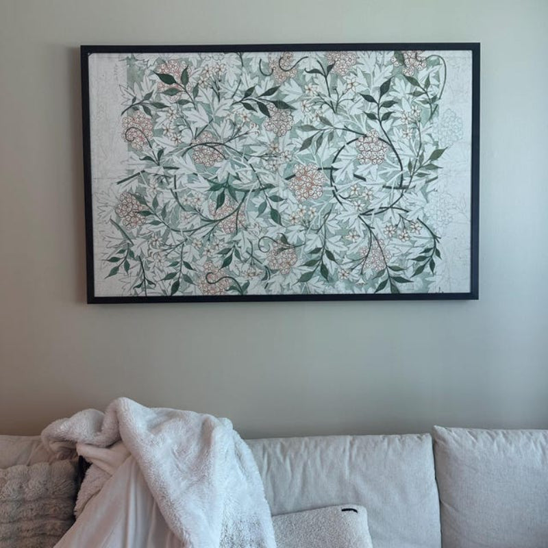 Oversized Wall Art Botanical Textile Canvas Vintage Inspired TapestryOversized Wall Art Botanical Textile Canvas Vintage Inspired Tapestry - Image 5