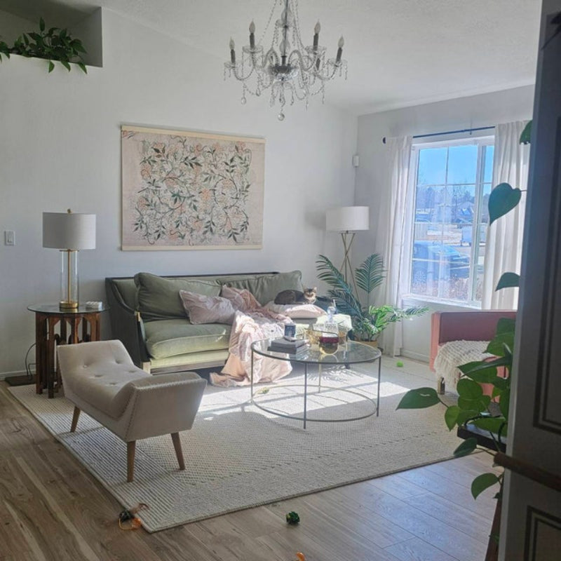 Oversized Wall Art Botanical Textile Canvas Vintage Inspired TapestryOversized Wall Art Botanical Textile Canvas Vintage Inspired Tapestry - Image 6