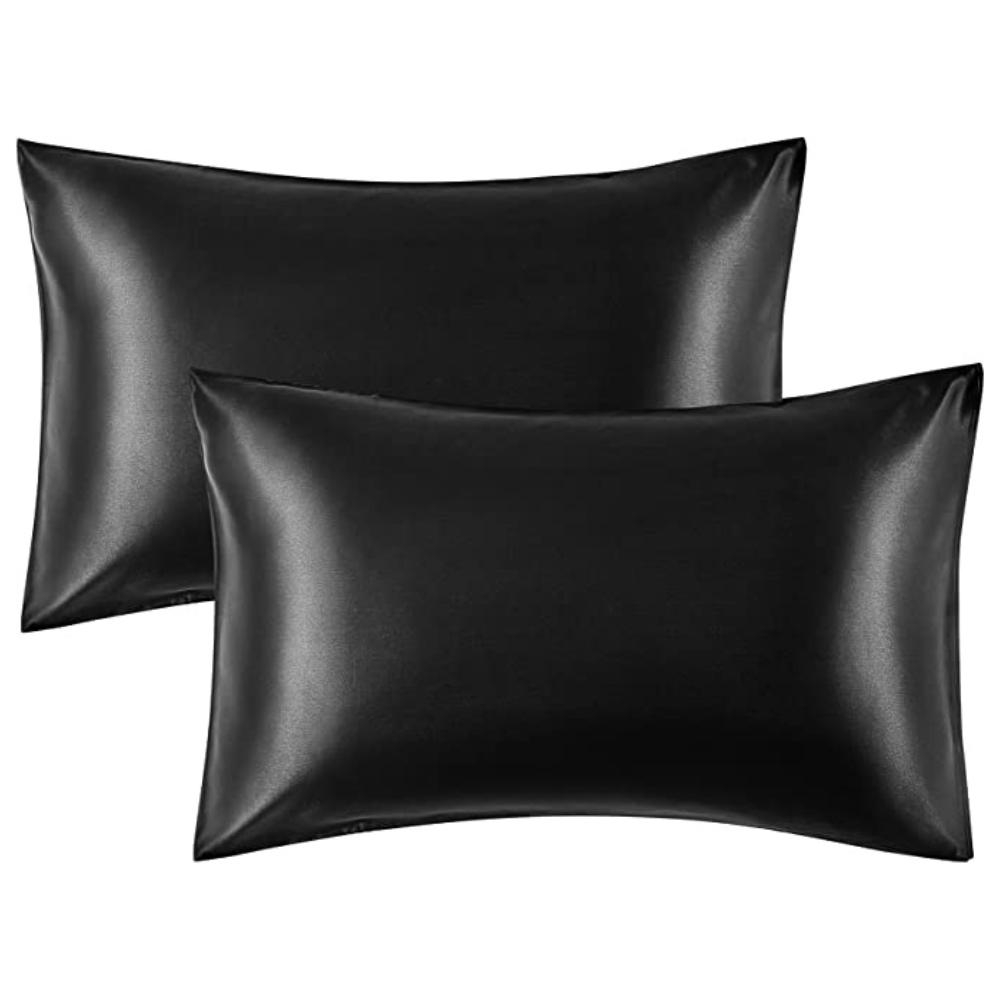 Satin Silk Pillowcases Set of 2 for Hair and Skin with Envelope Closure