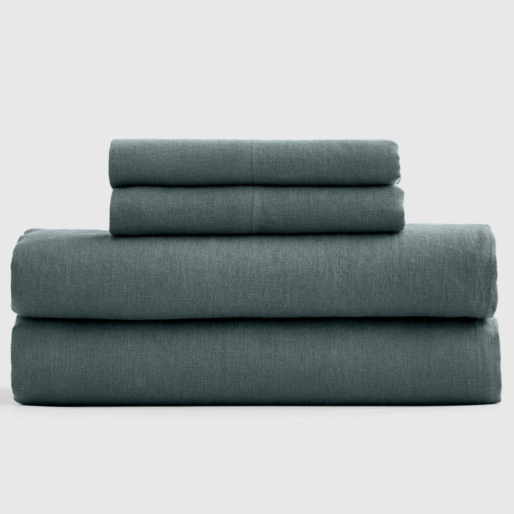European Flax Linen Fitted Sheet Set
