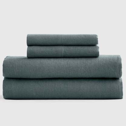 European Flax Linen Fitted Sheet Set