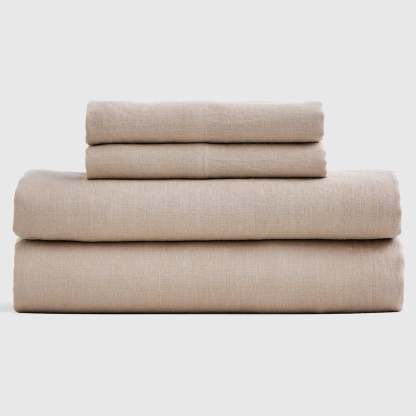 European Linen Fitted Sheet Set