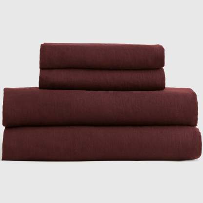 Washed Linen Fitted Sheet Set