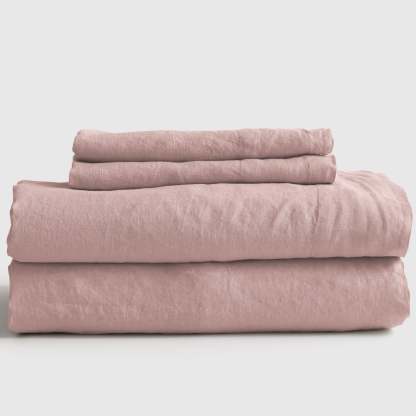 European Flax Linen Fitted Sheet Set