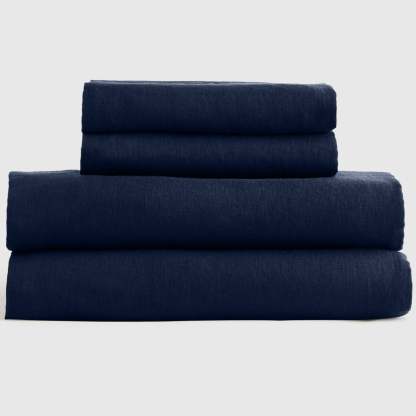 Washed Linen Fitted Sheet Set