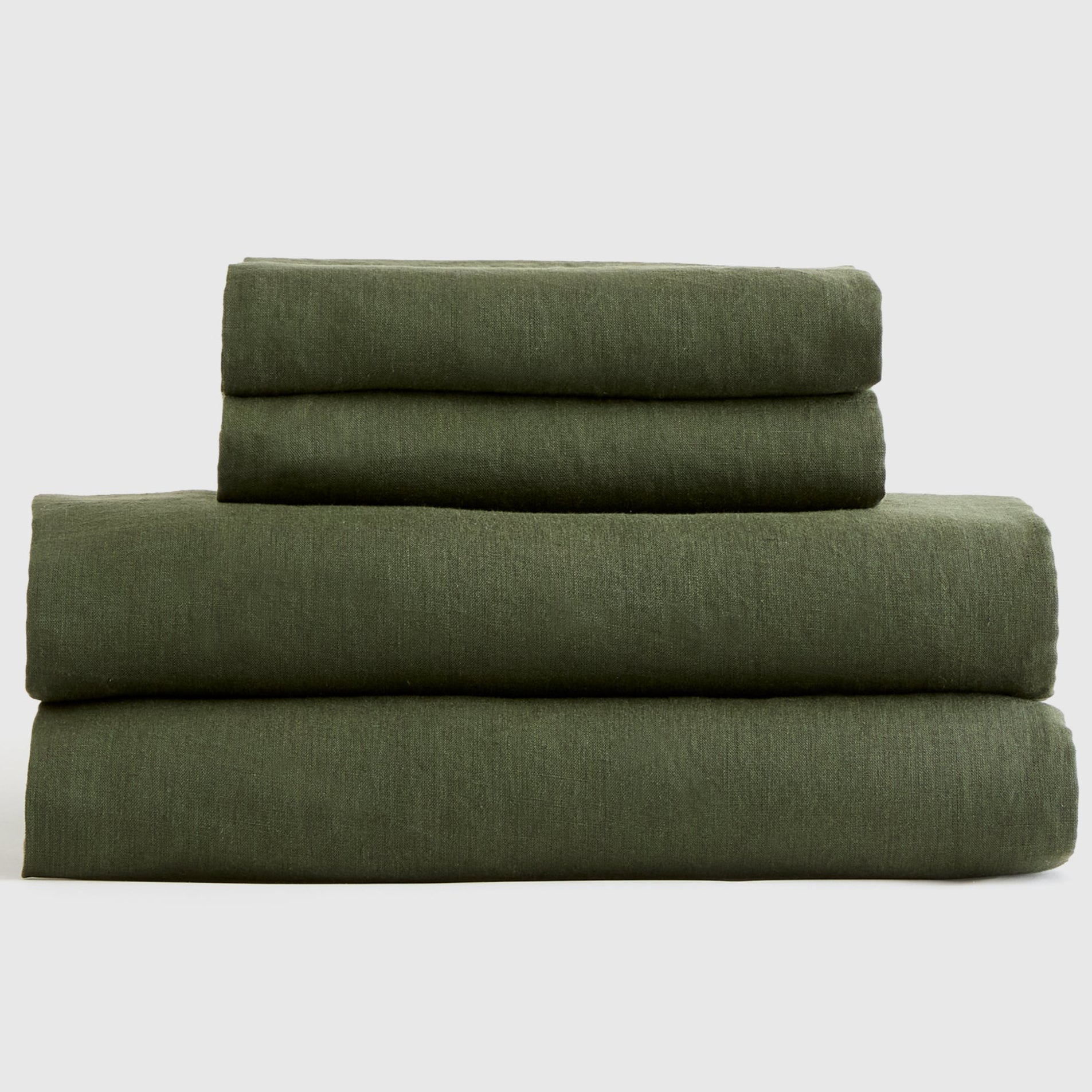 Washed Linen Fitted Sheet Set