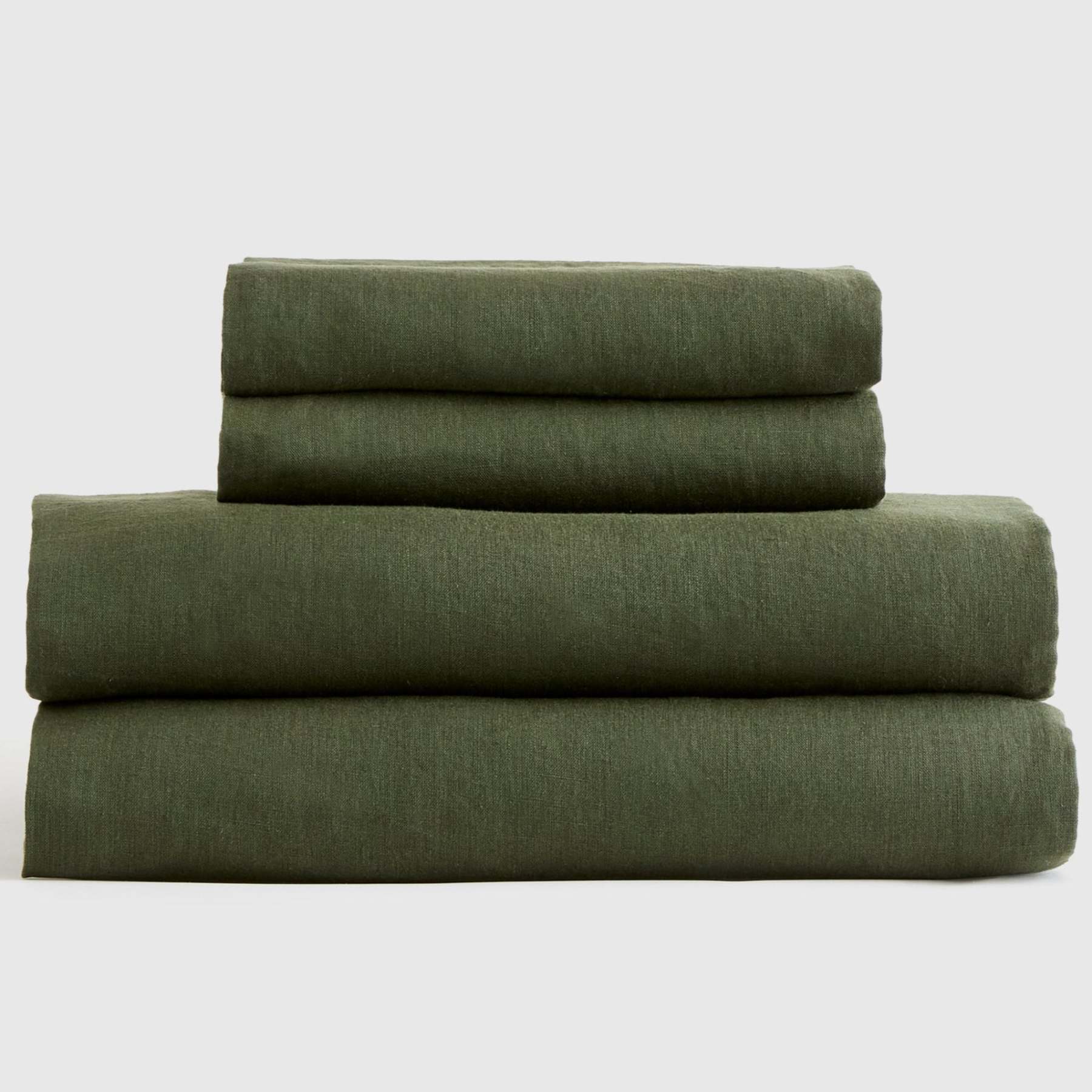 Washed Linen Fitted Sheet Set