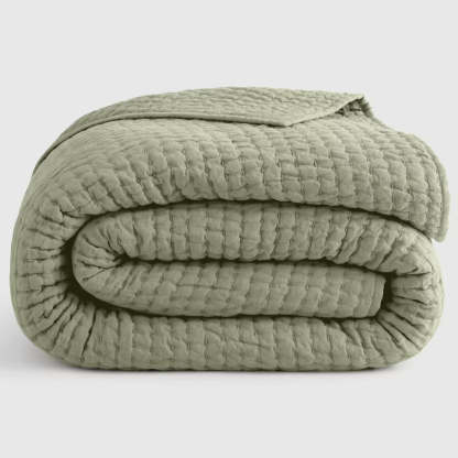 European Linen Cotton Stitch Quilt