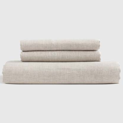 Washed Linen Fitted Sheet Set